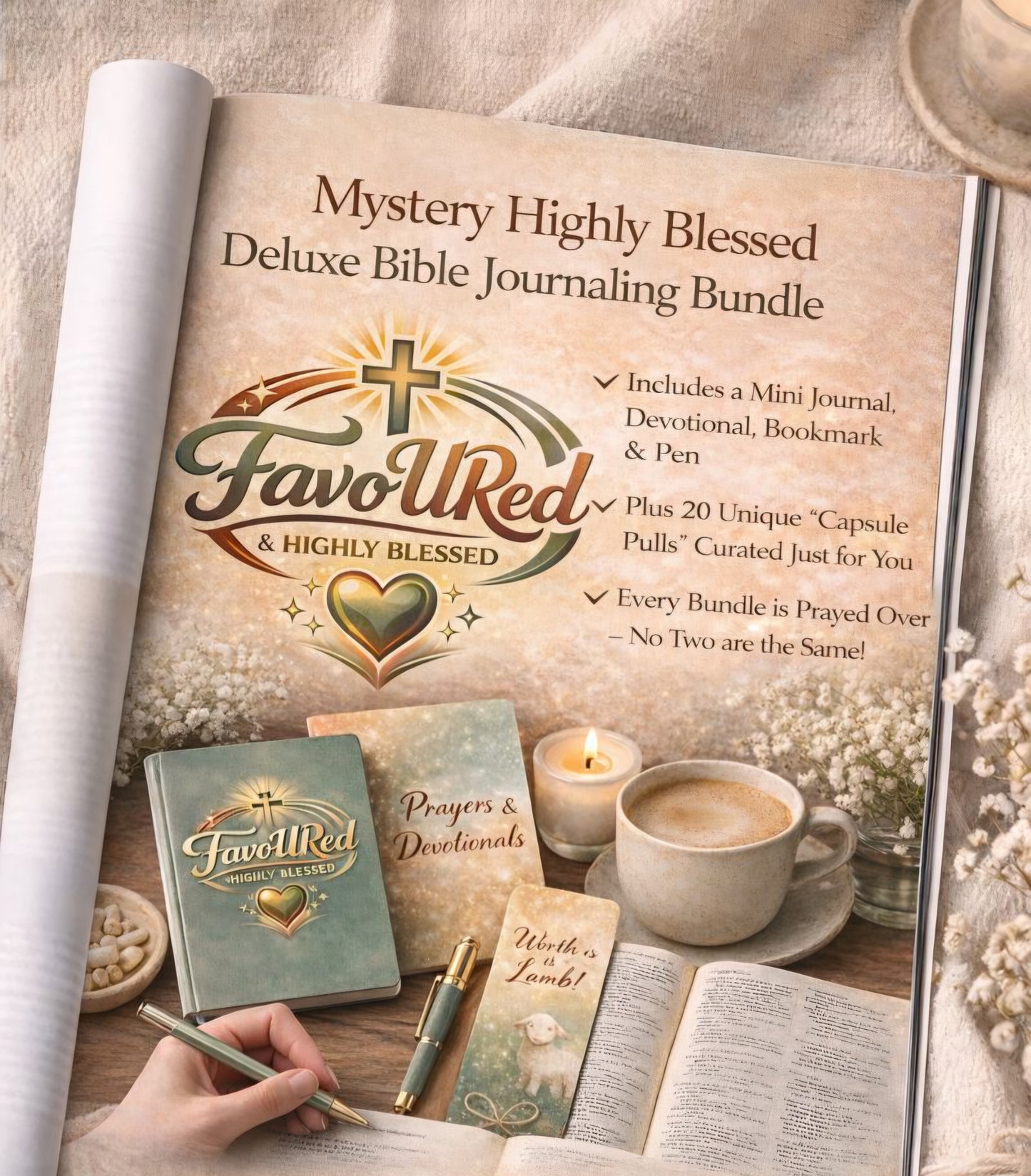 Mystery "Highly Blessed" Deluxe Bible Journaling Bundle