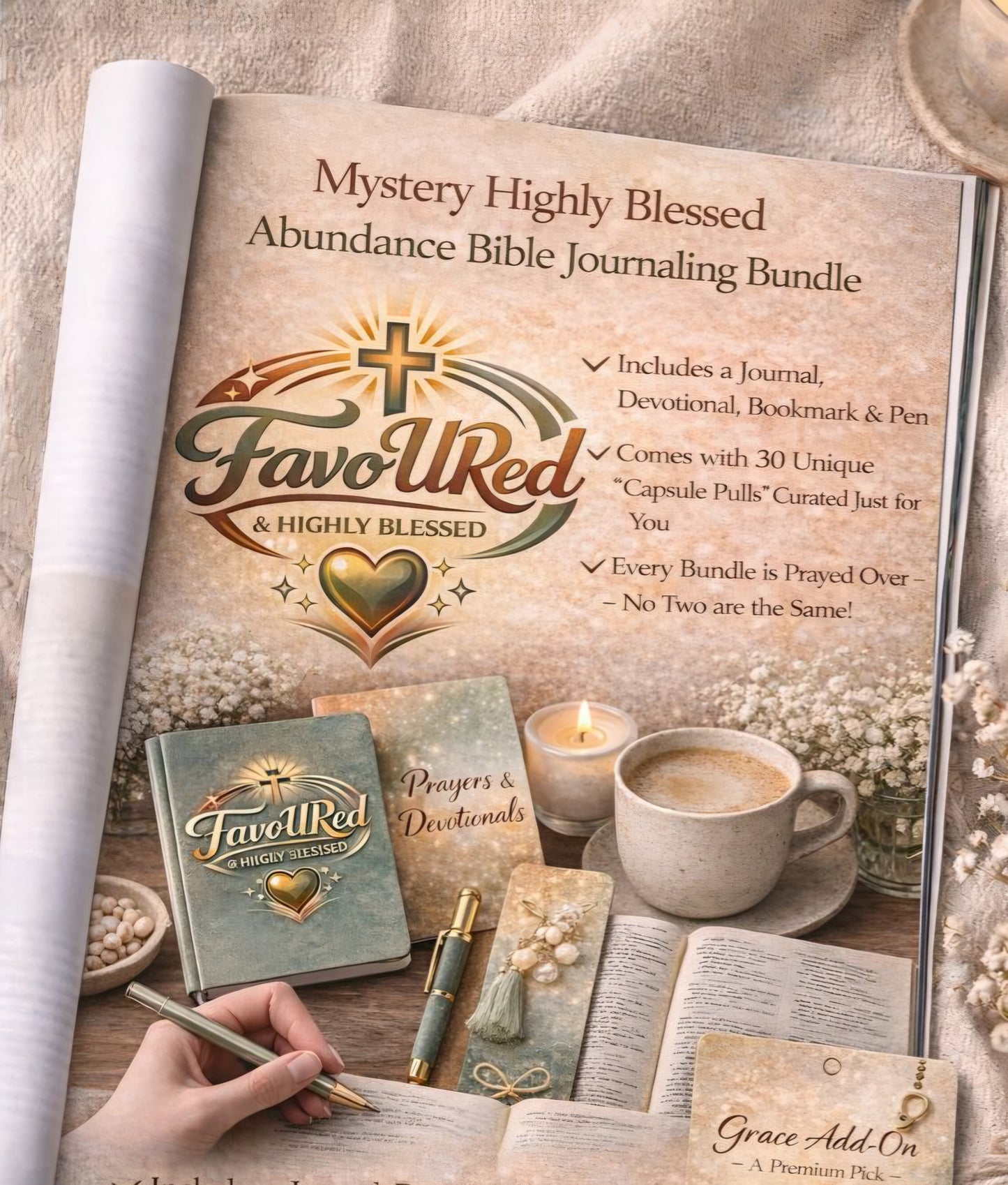 Mystery "Highly Blessed" Abundance Bible Journaling Bundle