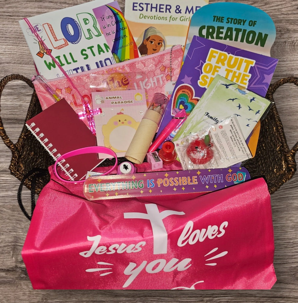 Kids Girls "FavoURed" Bible Journaling Bundle