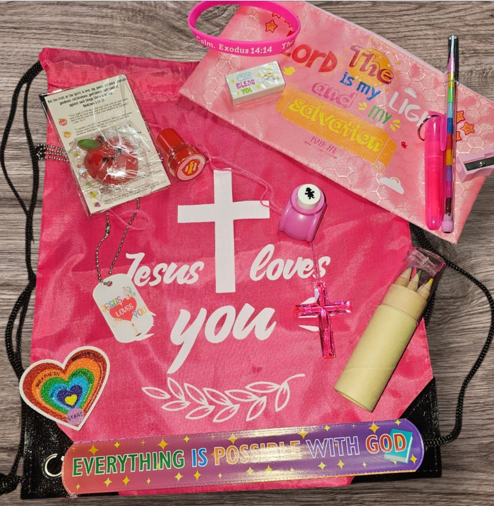 Kids Girls "FavoURed" Bible Journaling Bundle