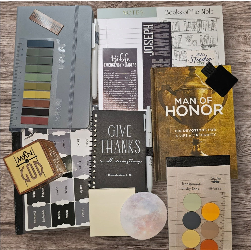 Men's "Highly Blessed" Majestic Bible Journaling Bundle